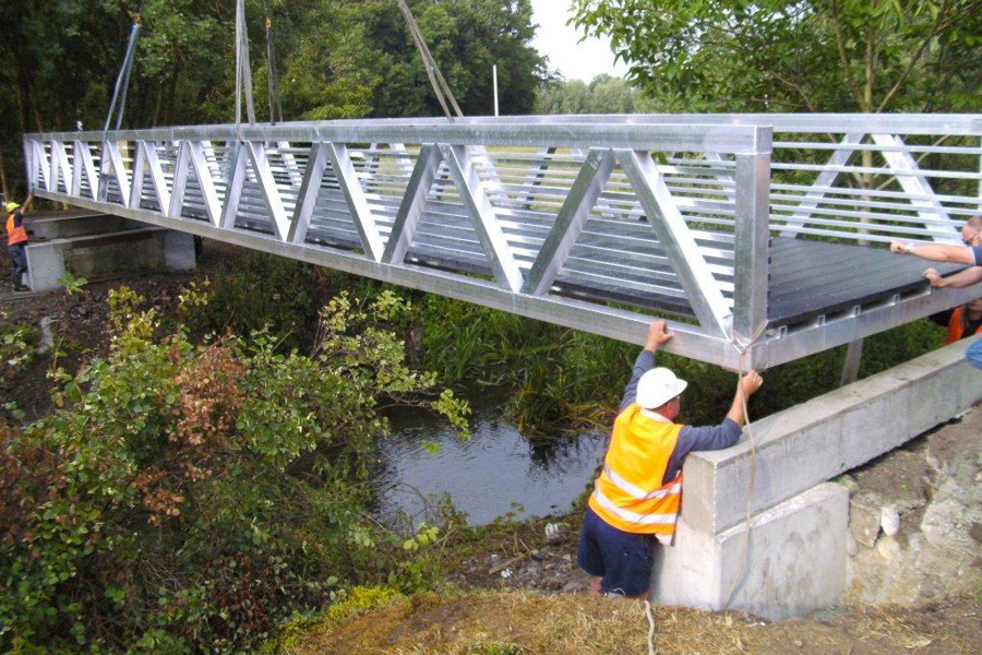 Installation du Pont Eichholz