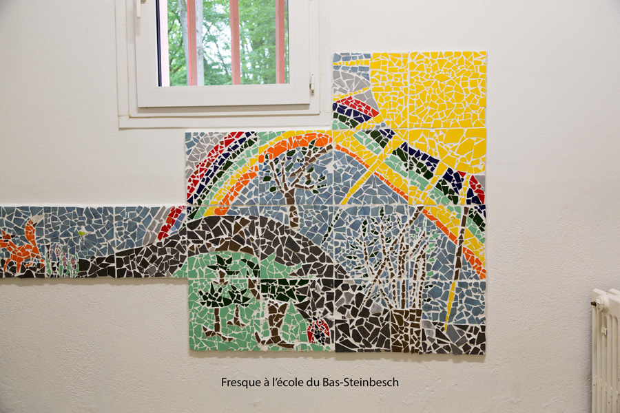 Fresque à l'école du Bas-Steinbesch