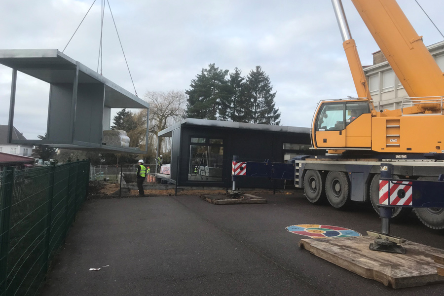 Début des travaux du bâtiment périscolaire