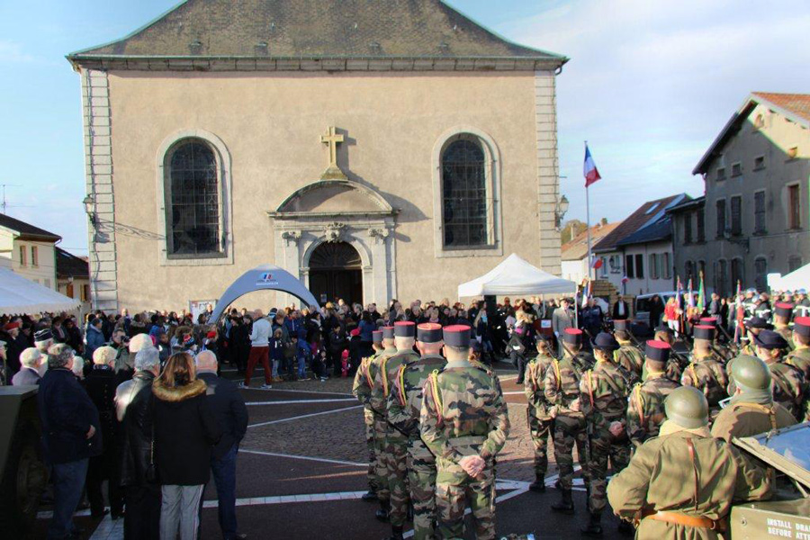 Cérémonie avec le 1er RI de Sarrebourg